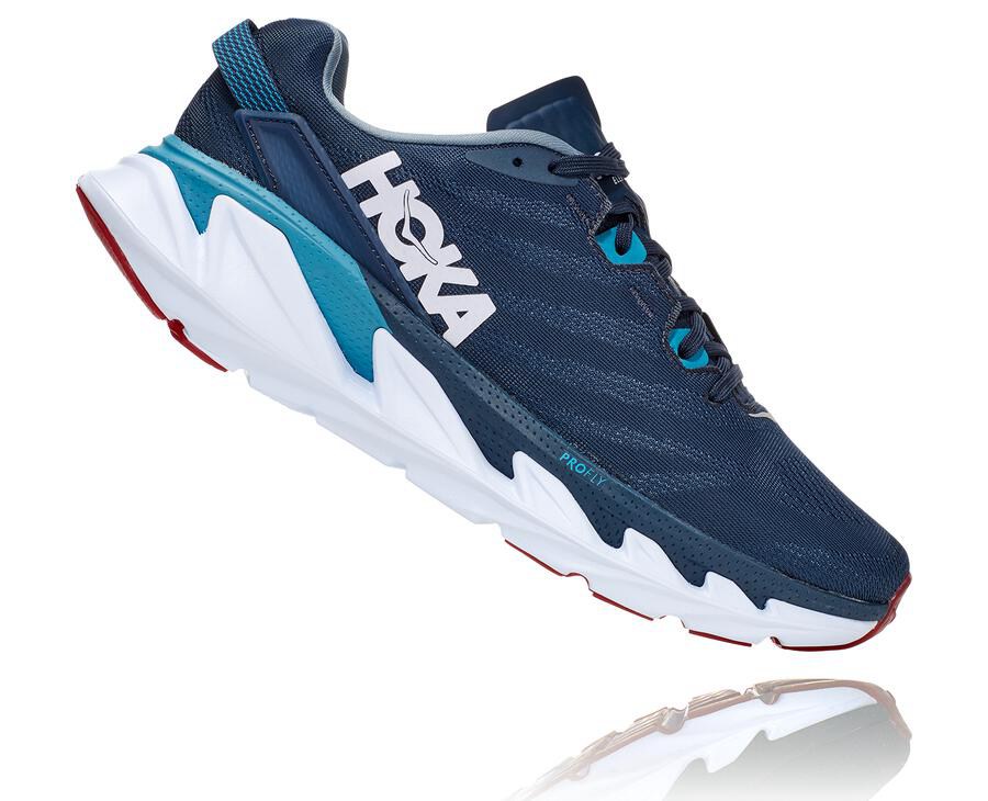 Hoka One One Running Shoes Mens Navy/White - Elevon 2 - 54281ABRW